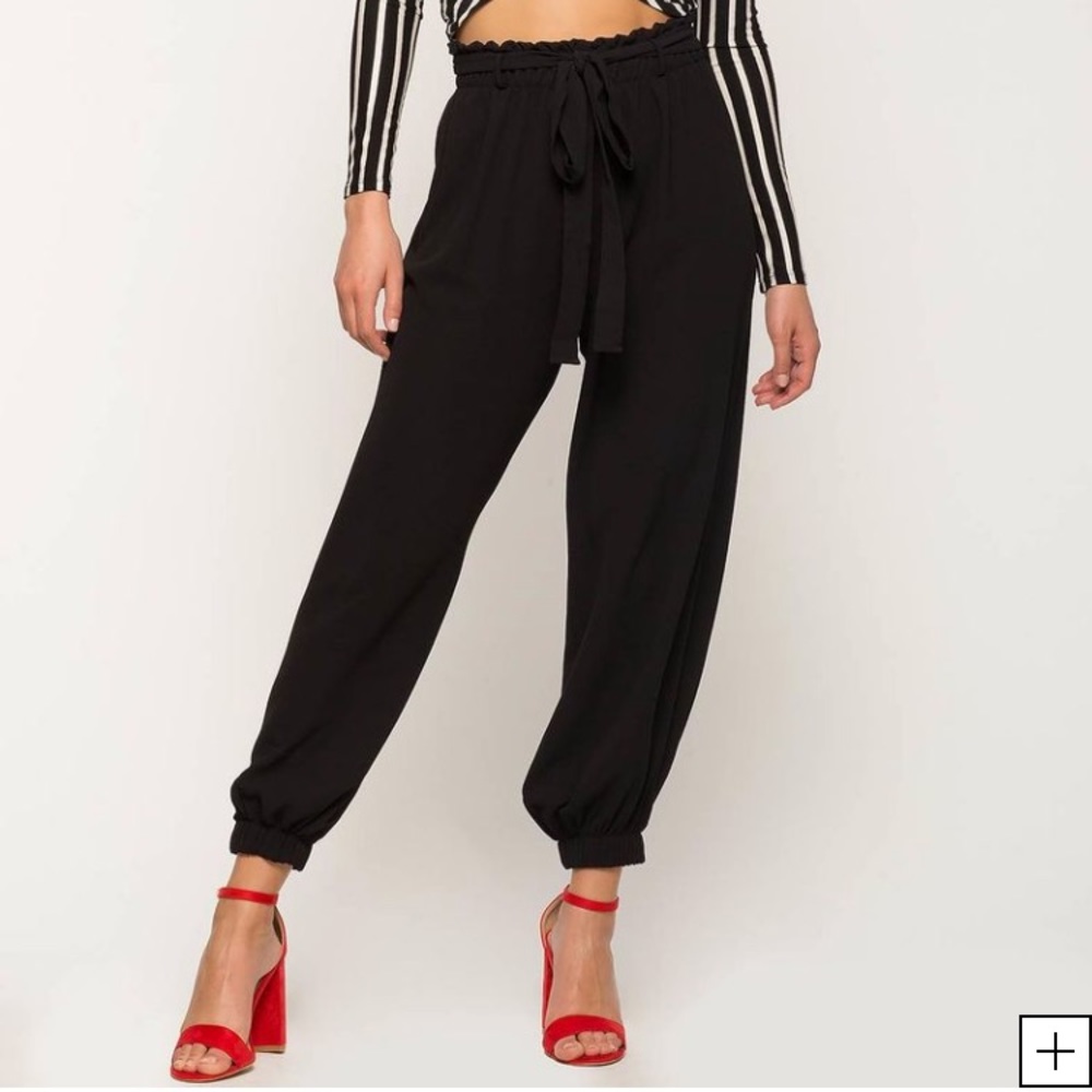 Black womens joggers
